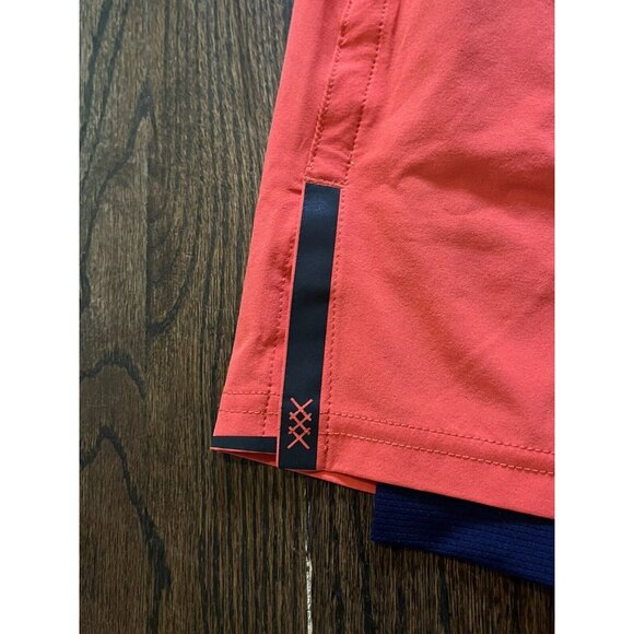 RHONE Swift Running Shorts Lined Red Stretch Anti-Odor 4" Inseam Men's Size XXL - Picture 4 of 10